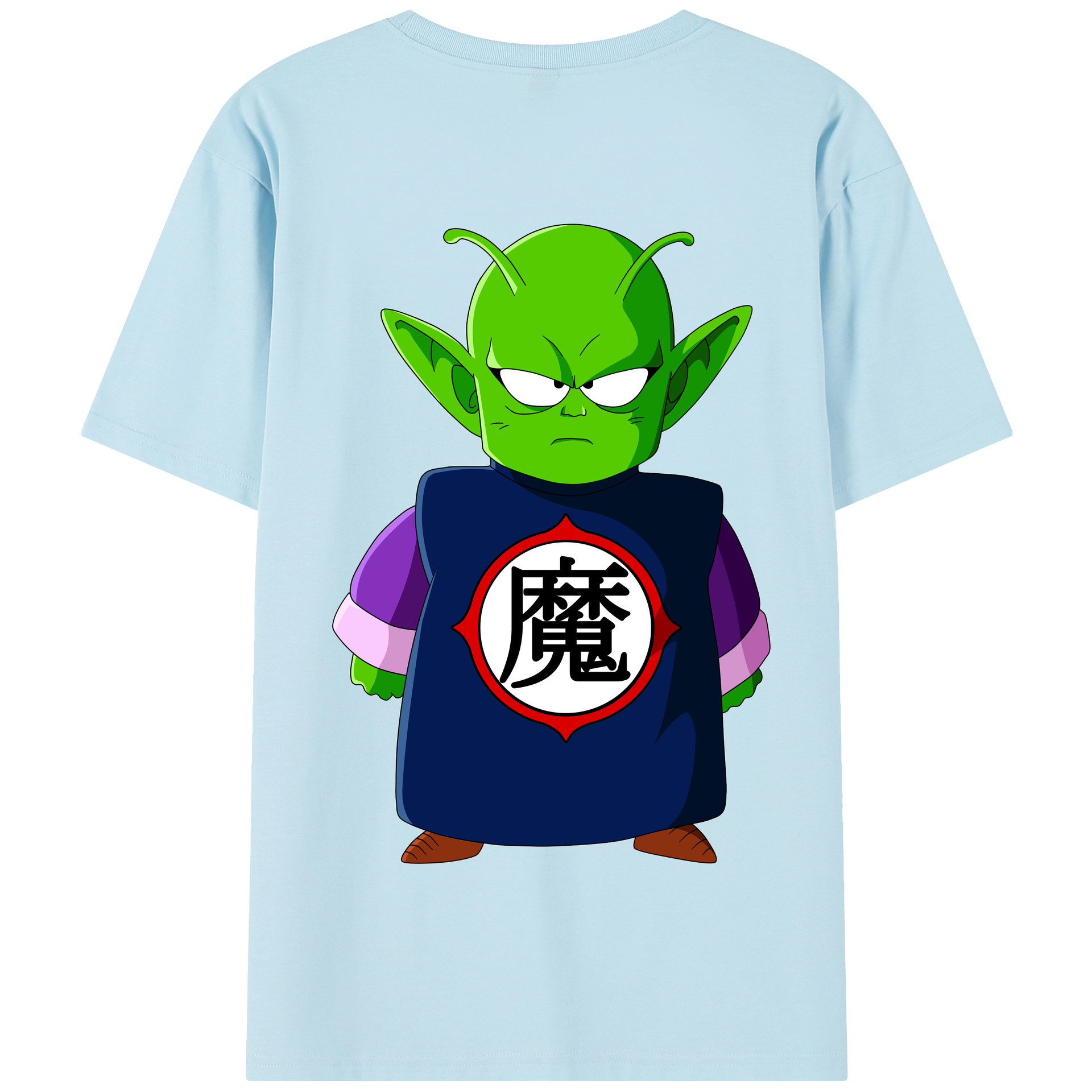 （画像用） ドラゴンボール ピッコロ DRAGON BALL Piccolo 綿100％半袖Tシャツ（背面プリント）